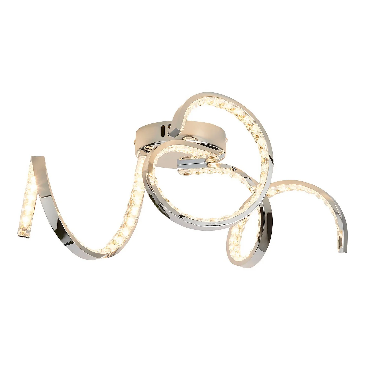 Napier LED 3 Arm Flush Ceiling Light - Chrome 4 Napier LED 3 Arm Flush Ceiling Light - Chrome - Image 2