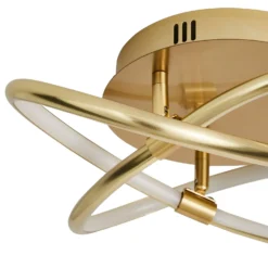 Bailey LED Spiral Flush Ceiling Light - Brass -Luxe Light Shop 13529588 1994945396596813