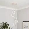 Lenox LED 5 Ring Cluster Pendant Ceiling Light - Chrome 1 Lenox LED 5 Ring Cluster Pendant Ceiling Light - Chrome -Luxe Light Shop 13529592 8725008896681957