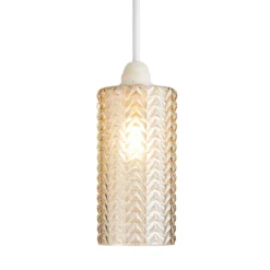 Katya Glass Easy Fit Shade - Champagne -Luxe Light Shop 13529606 1904945396287468