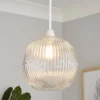 Hannah Ribbed Glass Easy Fit Shade 2 Hannah Ribbed Glass Easy Fit Shade -Luxe Light Shop 13529607 6904945396928715