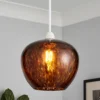 Tortoise Shell Glass Easy Fit Shade -Luxe Light Shop 13529626 1184945396479645