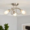 Altrincham 3 Light Flush Ceiling Fitting 2 Altrincham 3 Light Flush Ceiling Fitting -Luxe Light Shop 13529627 1434945396426242