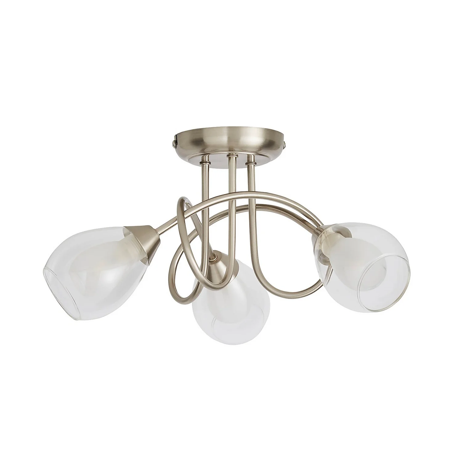 Altrincham 3 Light Flush Ceiling Fitting 5 Altrincham 3 Light Flush Ceiling Fitting - Image 3
