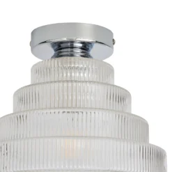Monet Tiered Glass Flush Ceiling Light -Luxe Light Shop 13529628 9474945395909987