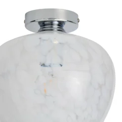 Fletcher Glass Flush Ceiling Light -Luxe Light Shop 13529630 1434945396620855