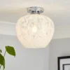 Fletcher Glass Flush Ceiling Light -Luxe Light Shop 13529630 1844945396459620