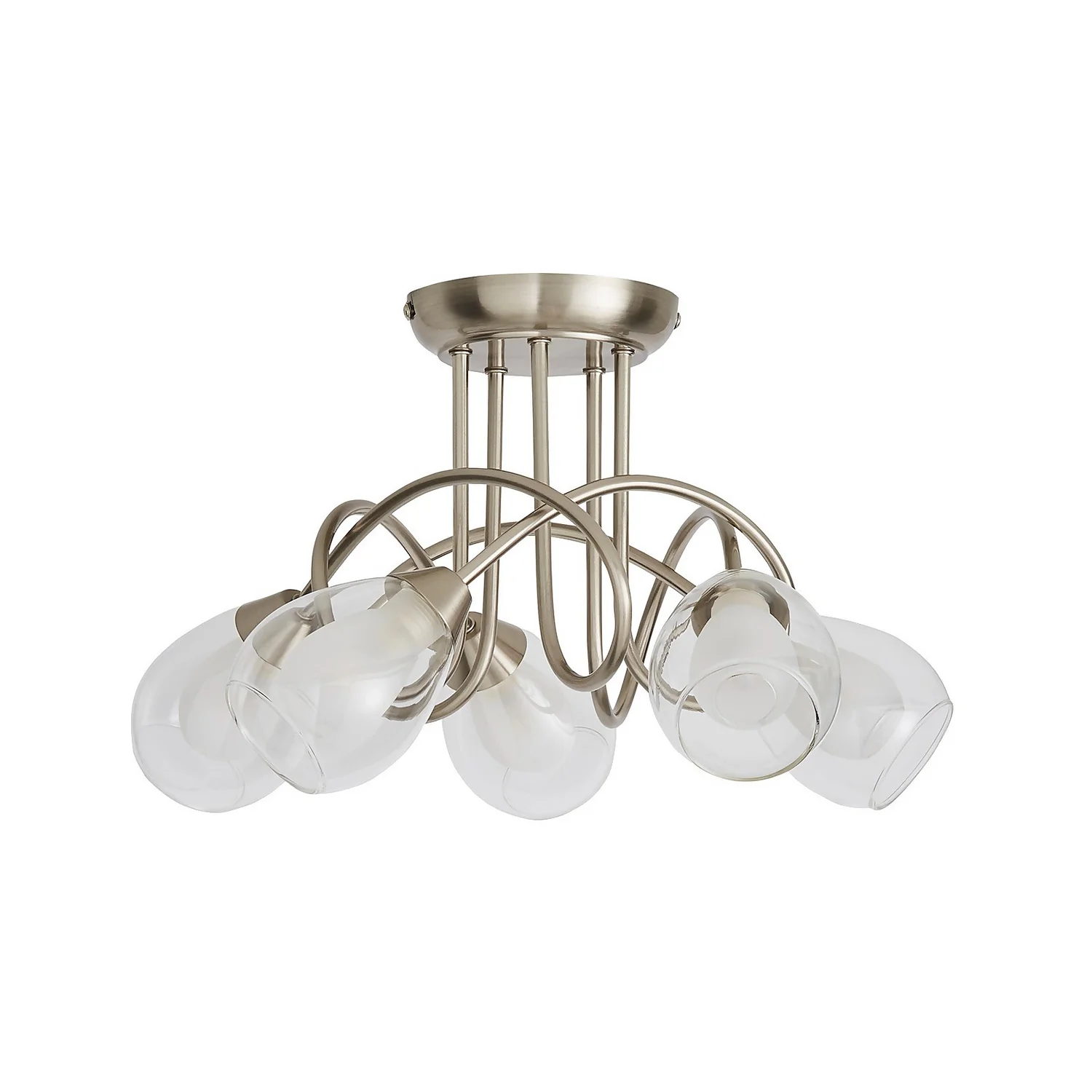 Altrincham 5 Light Semi Flush Ceiling Light 5 Altrincham 5 Light Semi Flush Ceiling Light - Image 3