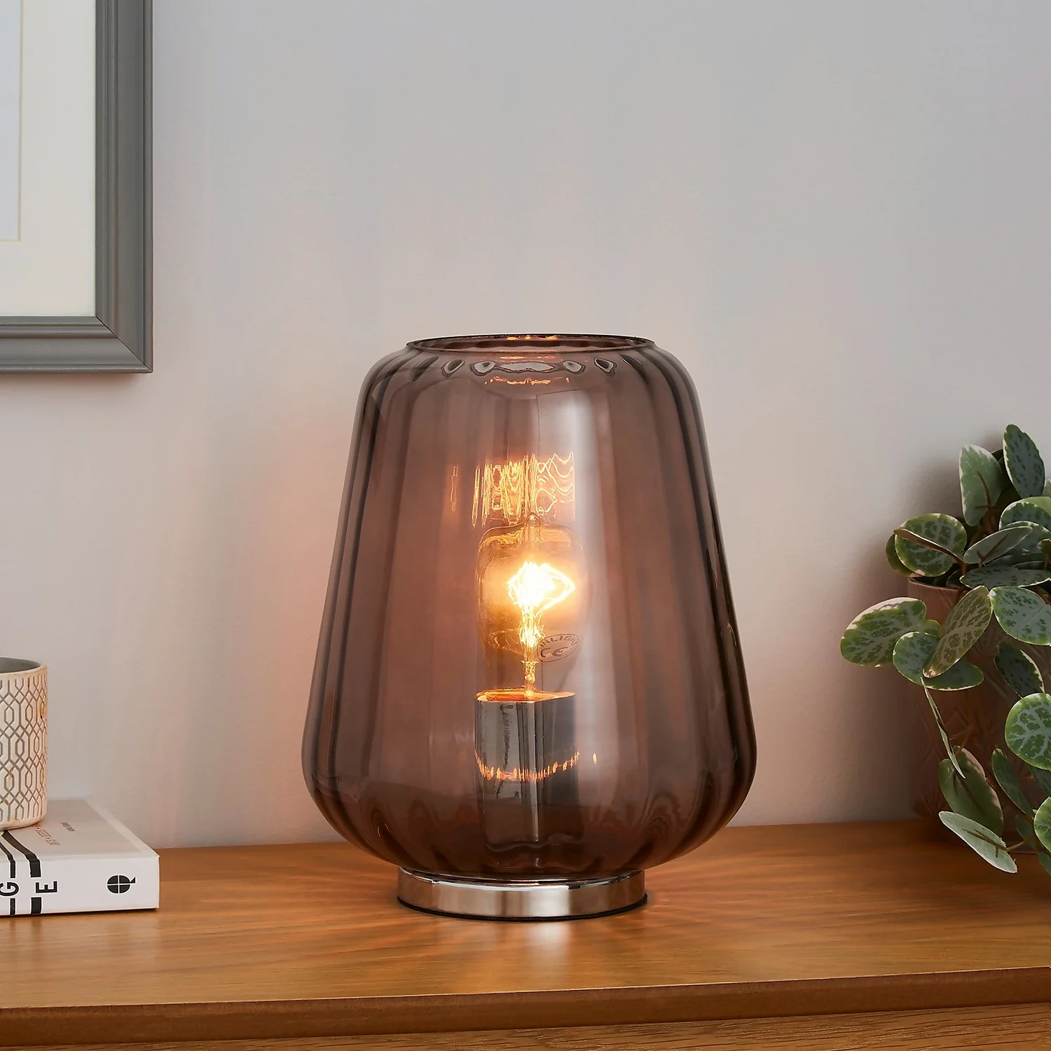 Adore Glass Table Lamp - Smoked 3 Adore Glass Table Lamp - Smoked
