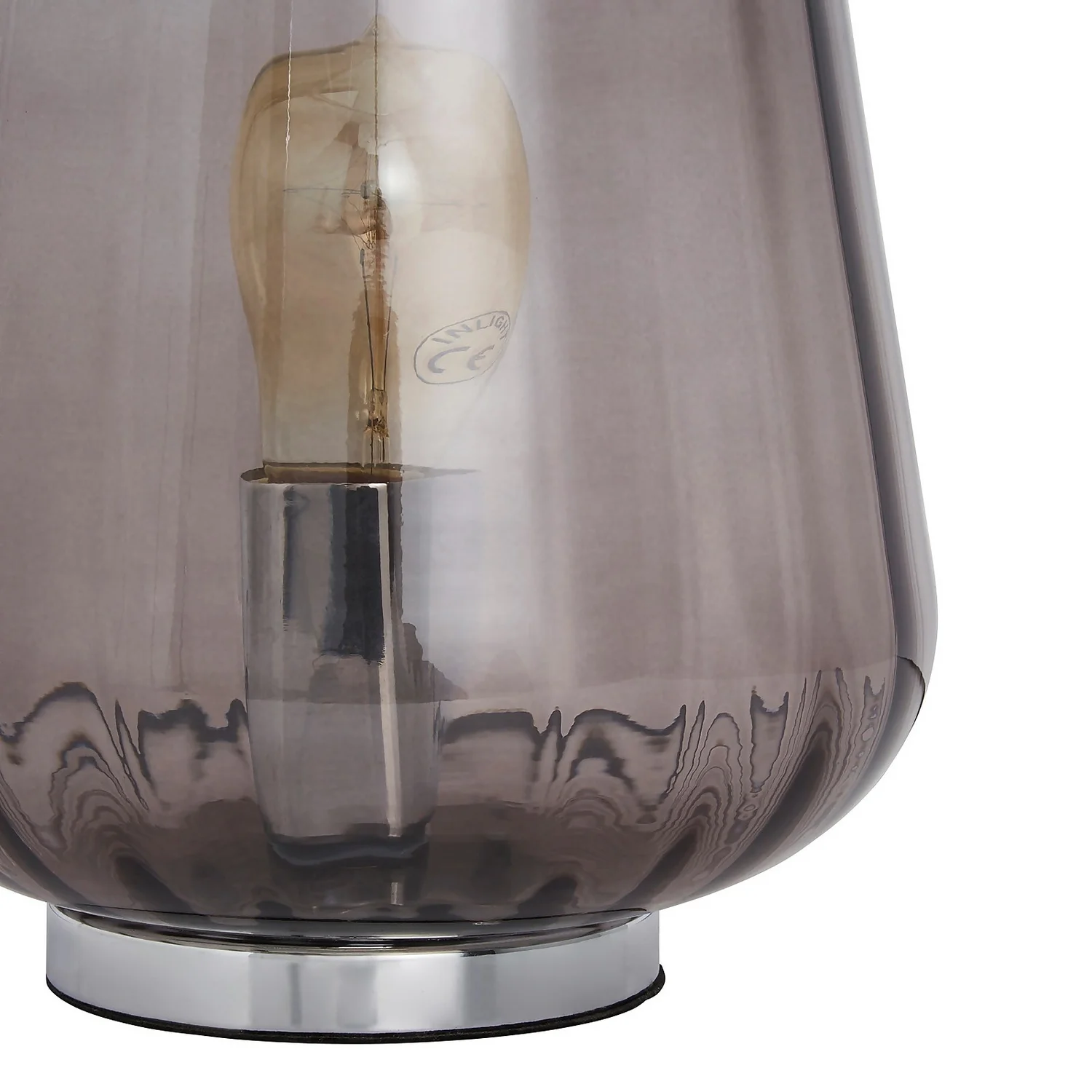Adore Glass Table Lamp - Smoked 6 Adore Glass Table Lamp - Smoked - Image 4