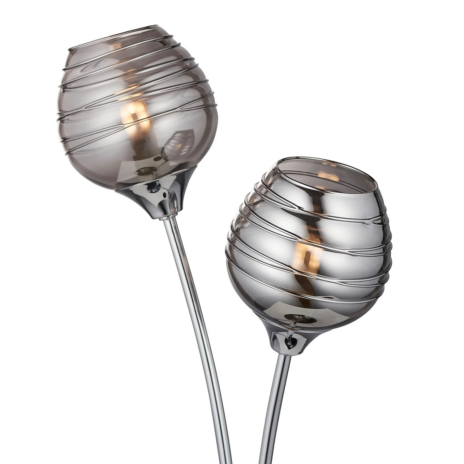 Marple Table Lamp - Chrome & Smoke 6 Marple Table Lamp - Chrome & Smoke - Image 4