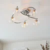 Tatton 5 Light Semi Flush Ceiling Light - Chrome 1 Tatton 5 Light Semi Flush Ceiling Light - Chrome -Luxe Light Shop 13645374 1674942855211607