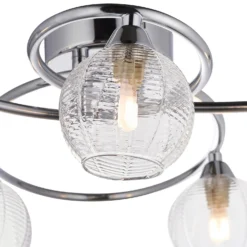 Tatton 5 Light Semi Flush Ceiling Light - Chrome -Luxe Light Shop 13645374 1684942855410888