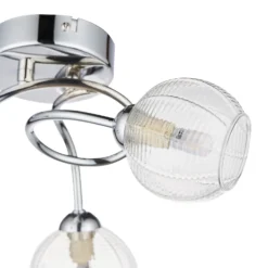 Tatton 3 Light Semi Flush Ceiling Light - Chrome -Luxe Light Shop 13645375 1144942855495761