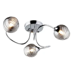 Marple 3 Light Semi Flush Ceiling Light - Chrome & Smoke 9 Marple 3 Light Semi Flush Ceiling Light - Chrome & Smoke -Luxe Light Shop 13645383 1824956789624750