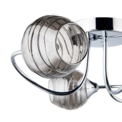 Marple 3 Light Semi Flush Ceiling Light - Chrome & Smoke 12 Marple 3 Light Semi Flush Ceiling Light - Chrome & Smoke -Luxe Light Shop 13645383 2104956789753210