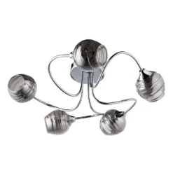 Marple 5 Light Semi Flush Ceiling Light - Chrome & Smoke 10 Marple 5 Light Semi Flush Ceiling Light - Chrome & Smoke -Luxe Light Shop 13645384 1474956789678483