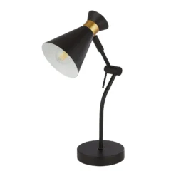 Balham Table Lamp - Black & Brass -Luxe Light Shop 13699652 1434976242823178