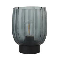 Olivia Battery Powered Table Lamp - Smoke -Luxe Light Shop 13764008 8964980120065904