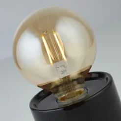 Elle Battery Powered Table Lamp - Black & White -Luxe Light Shop 13764009 1444980119902308