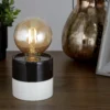Elle Battery Powered Table Lamp - Black & White 2 Elle Battery Powered Table Lamp - Black & White -Luxe Light Shop 13764009 1844980119689476