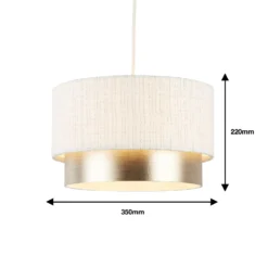 Amelie Two Tier Easy-Fit Light Shade - Champagne 9 Amelie Two Tier Easy-Fit Light Shade - Champagne -Luxe Light Shop 13764010 1894984012419321