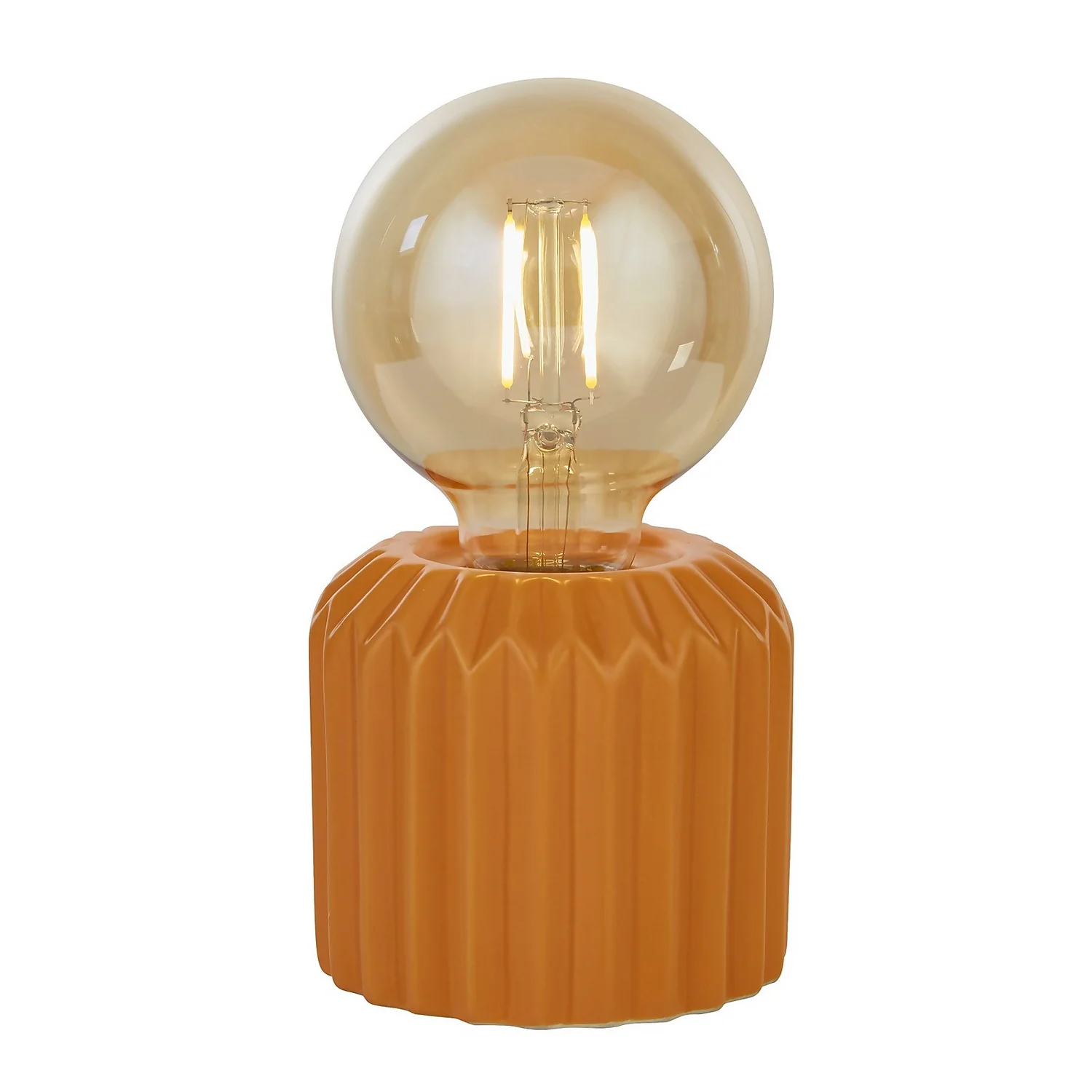 Elle Battery Powered Table Lamp - Orange 4 Elle Battery Powered Table Lamp - Orange - Image 2