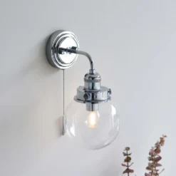 Cheswick Bathroom Wall Light - Chrome