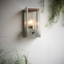 Oxford PIR Outdoor Wall Light - Stainless Steel -Luxe Light Shop 13794245 1034957105471296