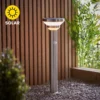 Halton 50cm Photocell & PIR Solar Outdoor Floor Light - Stainless Steel -Luxe Light Shop 13794246 1724957104226029