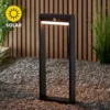 Dannah 50cm Photocell & PIR Solar Outdoor Floor Light - Black -Luxe Light Shop 13794248 4854957105368759