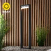 Dannah 80cm Photocell & PIR Solar Outdoor Floor Light - Black -Luxe Light Shop 13794250 1264957104539292