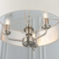 Highclere Pendant Light - 3lt Chrome -Luxe Light Shop 13794253 5544957104310548