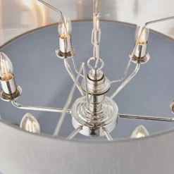 Highclere Pendant Light - 6lt Nickel 16 Highclere Pendant Light - 6lt Nickel -Luxe Light Shop 13794254 5414957104251661
