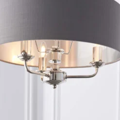 Highclere Pendant Light - 3lt Nickel -Luxe Light Shop 13794255 1244957104666249