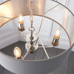 Highclere Pendant Light - 3lt Nickel -Luxe Light Shop 13794255 1724957104713370