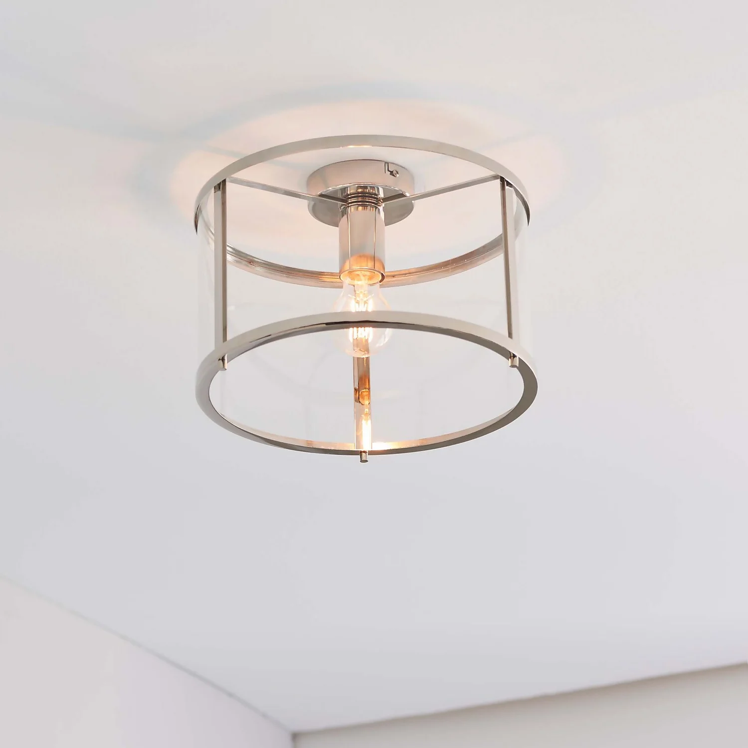 Hopton Flush Light - Nickel 6 Hopton Flush Light - Nickel - Image 4