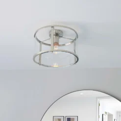 Hopton Flush Light - Nickel 15 Hopton Flush Light - Nickel -Luxe Light Shop 13794256 7264957105815807