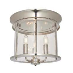 Hampworth Flush Light - 3lt Nickel 10 Hampworth Flush Light - 3lt Nickel -Luxe Light Shop 13794257 1844957104939411