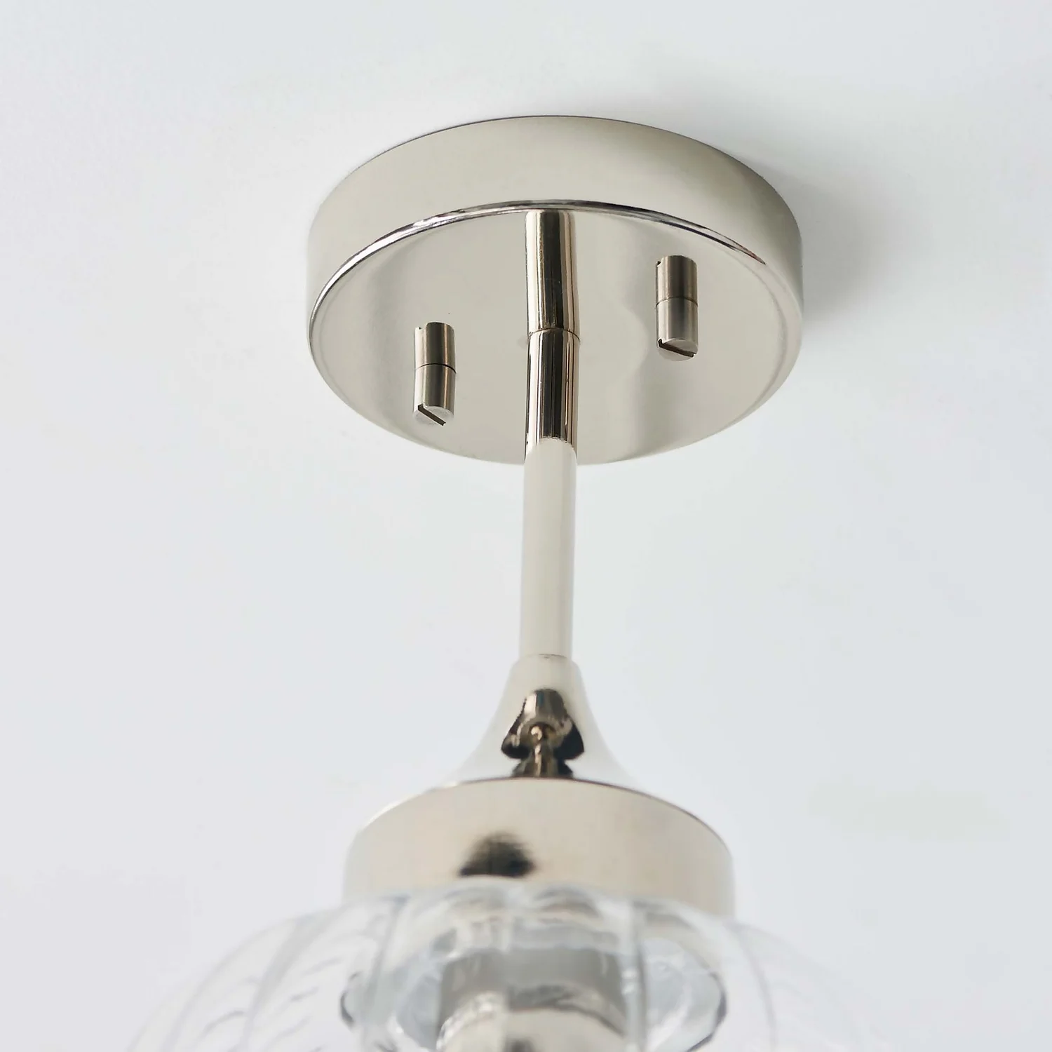 Addington Semi Flush Light - Nickel 9 Addington Semi Flush Light - Nickel - Image 7