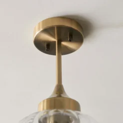 Addington Semi Flush Light - Brass -Luxe Light Shop 13794259 1204957104426396