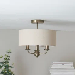 Chippenham 3 Light Flush Ceiling Light 11 Chippenham 3 Light Flush Ceiling Light -Luxe Light Shop 13864149 1584977253842453