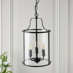 Chester 3 Light Pendant - Black -Luxe Light Shop 13864151 1234977253842288
