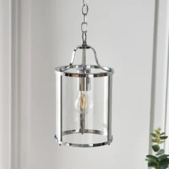 Chester Single Pendant Light - Chrome -Luxe Light Shop 13864910 1434977253792236