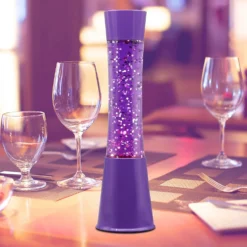 Purple Glitter Lamp -Luxe Light Shop 13892604 1634998573020496