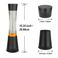 Black & Orange Tower Lava Lamp -Luxe Light Shop 13892605 4154998572571345