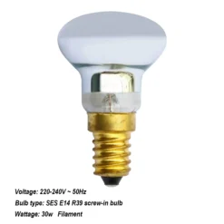 White & Blue Classic Lava Lamp -Luxe Light Shop 13892606 1344998573088512