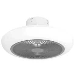 EGLO Sayulita Ceiling Light With Fan - White & Silver 4 EGLO Sayulita Ceiling Light With Fan - White & Silver -Luxe Light Shop 13914239 1014974907670571