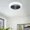 EGLO Sayulita Ceiling Light With Fan - White & Black -Luxe Light Shop 13914240 7394974907514097