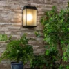 Charlotte E27 Outdoor Box Lantern With Frosted Glass - Black -Luxe Light Shop 13924360 1184980107653170